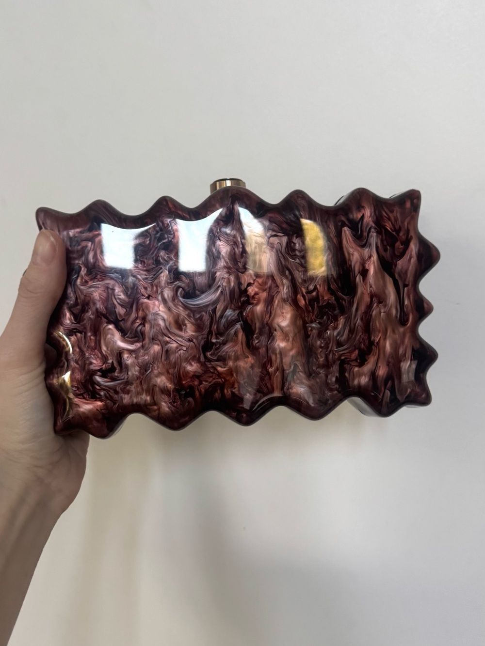 NEW Cult Gaia Paloma clutch in bronze - Picture 5 of 10
